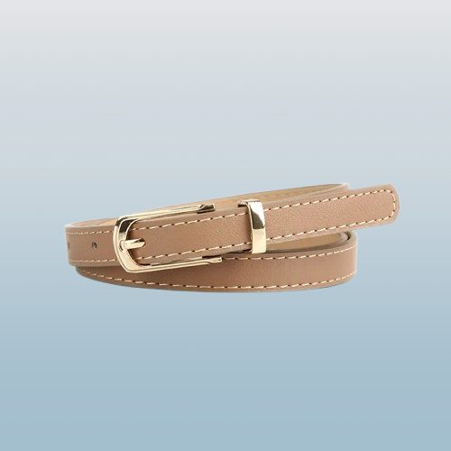 Women’s Fashion Multicolor Thin Belt with Alloy Pin Buckle – One Size Fits Most