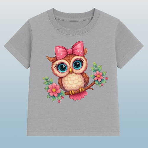 Girls' Graphic Print Short Sleeve T-Shirts