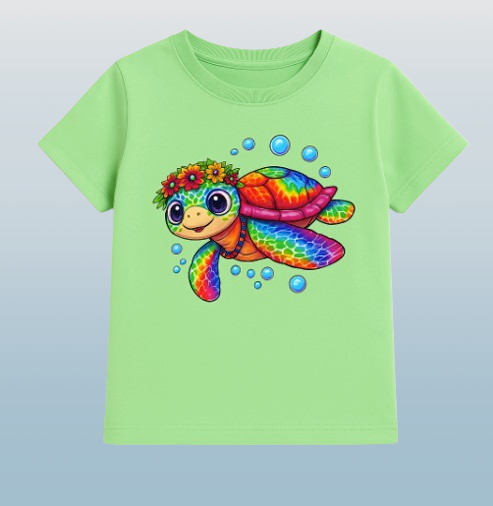 Girls' Graphic Print Short Sleeve T-Shirts