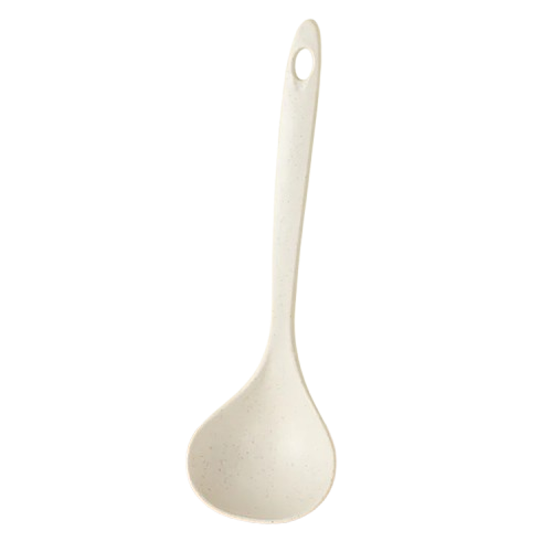 4-Pack Solid Color Kitchen Ladle Spoon with Hanging Hole