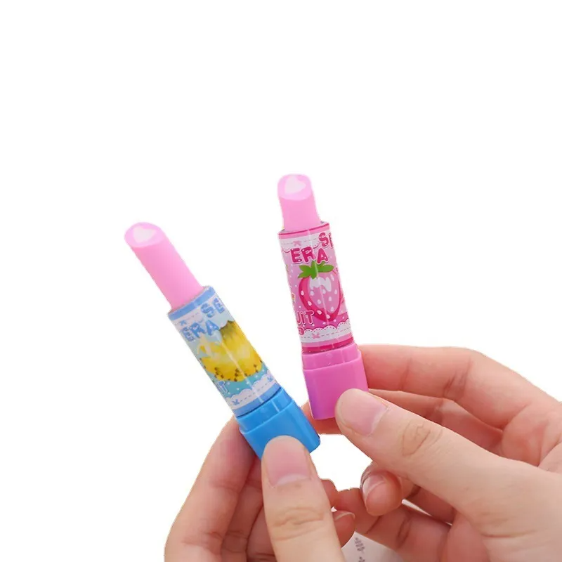 4-Pack Lipstick-Style Fruit Scented Erasers