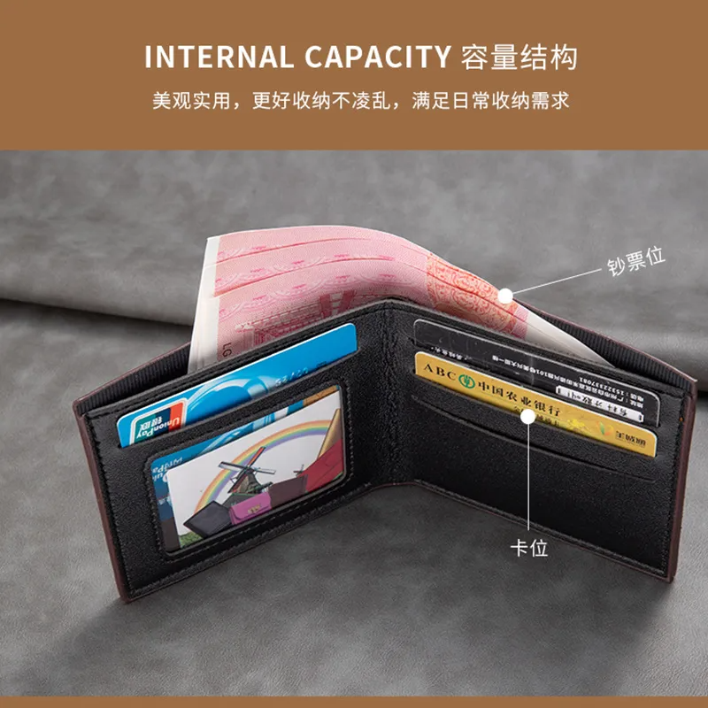 Men's Retro Men Multifunctional 2-Fold Wallet