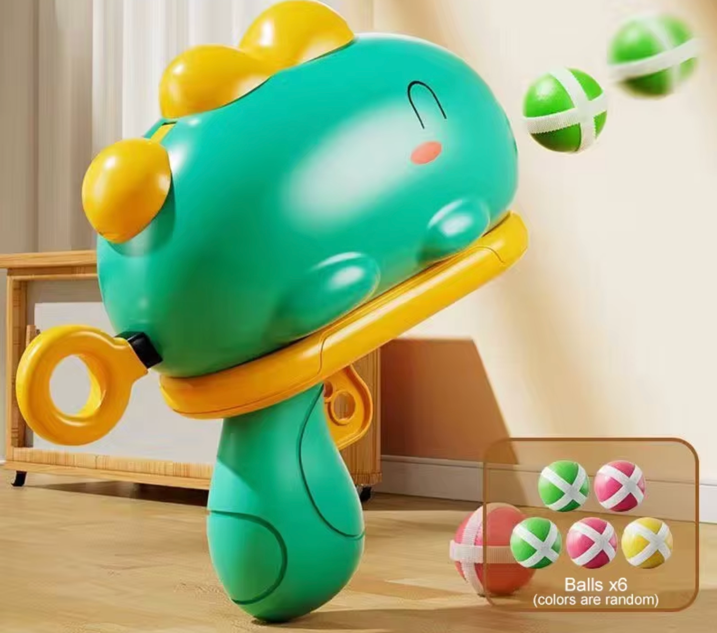 Enlarged Dinosaur Sticky Ball Shooter