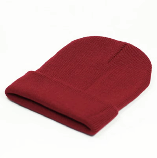 Knit Stretch Beanie Hat, Unisex Cotton Skull Cap, Multiple Colors
