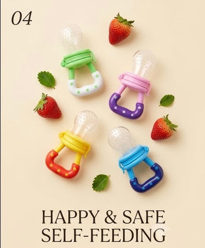 Baby Fruit Feeder & Teether Pacifier Multi-functional Teething Relief Silicone BPA-Free