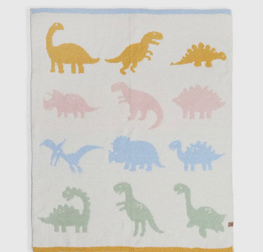Luxury soft Dino blanket