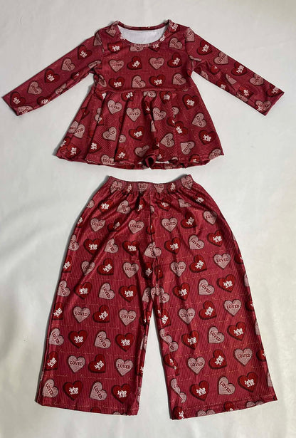 You are so loved ribbed lounge set