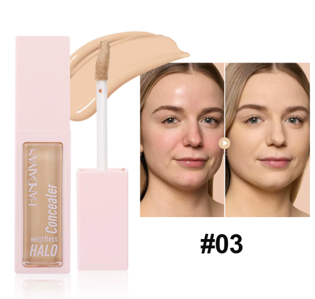 Handaiyan Halo Liquid Concealer – Full Coverage Brightening Formula (0.34 oz)