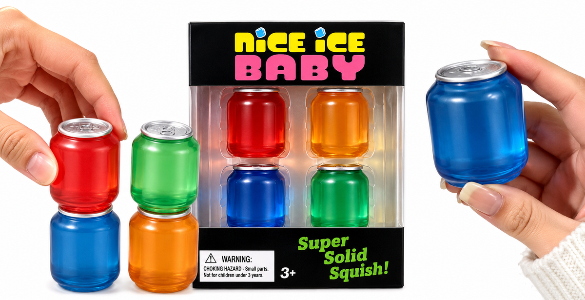 Nice Ice Baby 4-Pack Super Solid Squish Sensory Fidget Toys