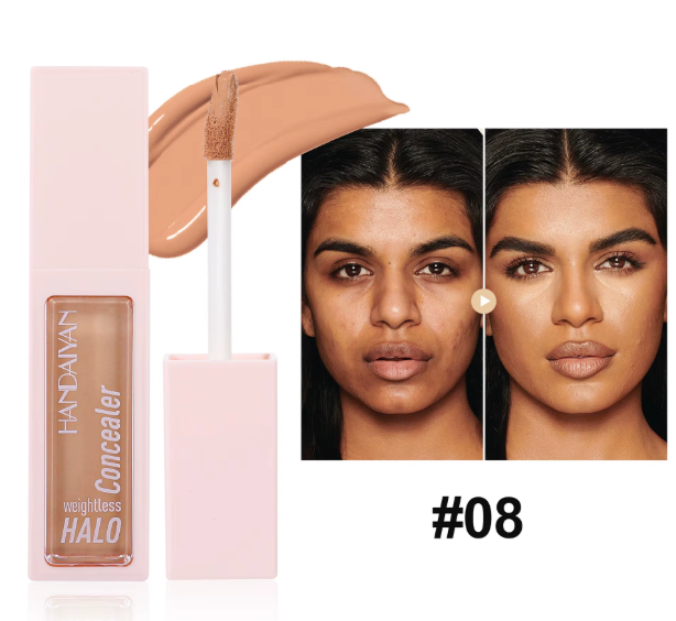 Handaiyan Halo Liquid Concealer – Full Coverage Brightening Formula (0.34 oz)