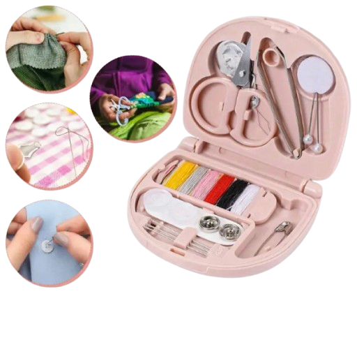 Mini Travel Sewing Kit – Portable Emergency Repair Set with Needles, Threads & Accessories