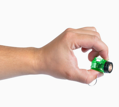 Mini LED Flashlight Keychain Set, 1.5 in Pocket Lights with Key Rings, 2-Pack (Random Colors)
