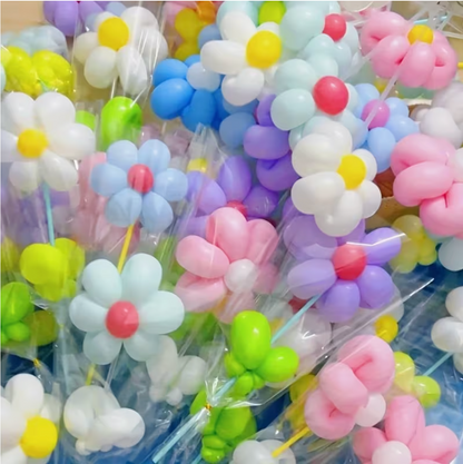 10 Piece Long Twisting Balloons Kit with Pump Party Balloon Set