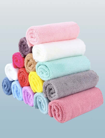 10-Piece Bamboo Fiber Cleaning Towel Set – Assorted Colors, Reusable & Highly Absorbent