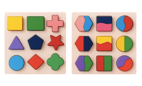Wooden Shape Sorting Blocks – Early Learning Educational Toy