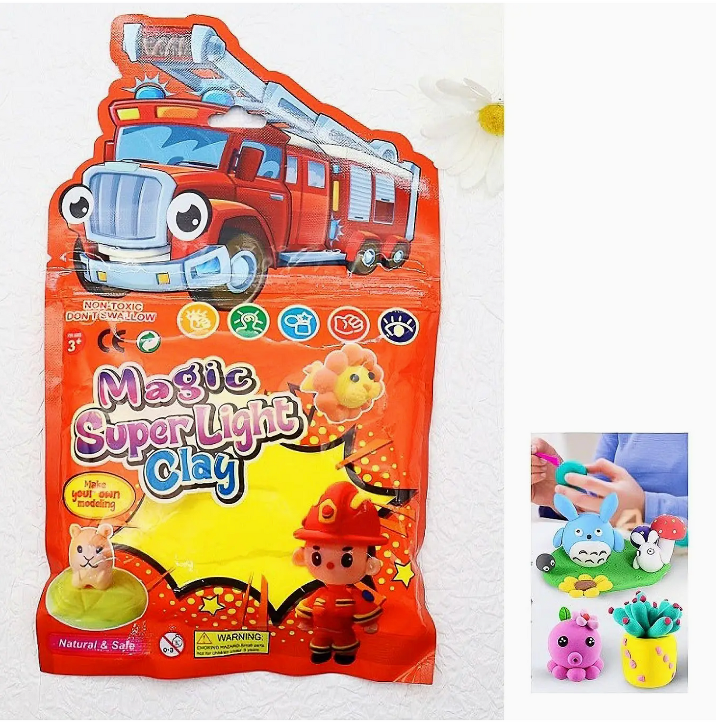 Super Light Clay Modeling Toy Soft Air Dry Clay for Kids