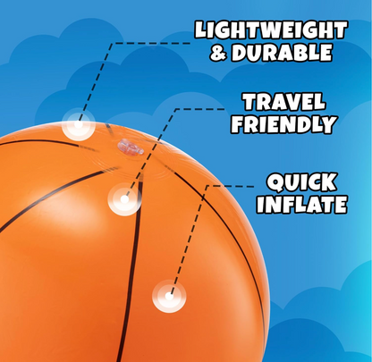 16" Inflatable Basketball Toy, 2-Pack
