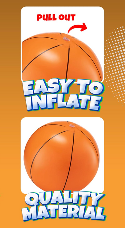 16" Inflatable Basketball Toy, 2-Pack