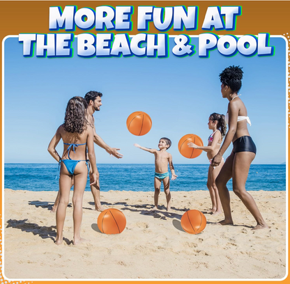 16" Inflatable Basketball Toy, 2-Pack