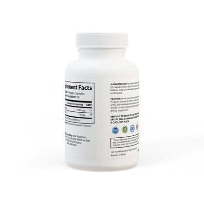 Ashwagandha and Black Pepper Supplement (60 capsules) by Aziza & Fae