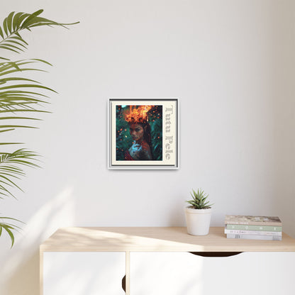 Tūtū Pele Aziza & Fae Matte Canvas Framed