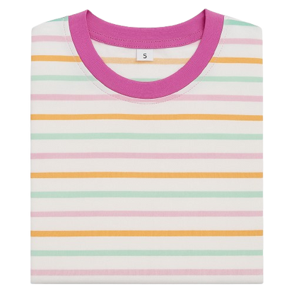 Girls’ 4-Pack Striped Tee Bundle