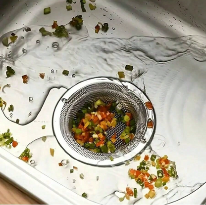 Premium Stainless Steel Sink Strainer – Rust-Resistant Kitchen & Bathroom Drain Catcher