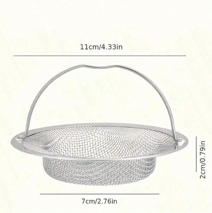 Premium Stainless Steel Sink Strainer – Rust-Resistant Kitchen & Bathroom Drain Catcher