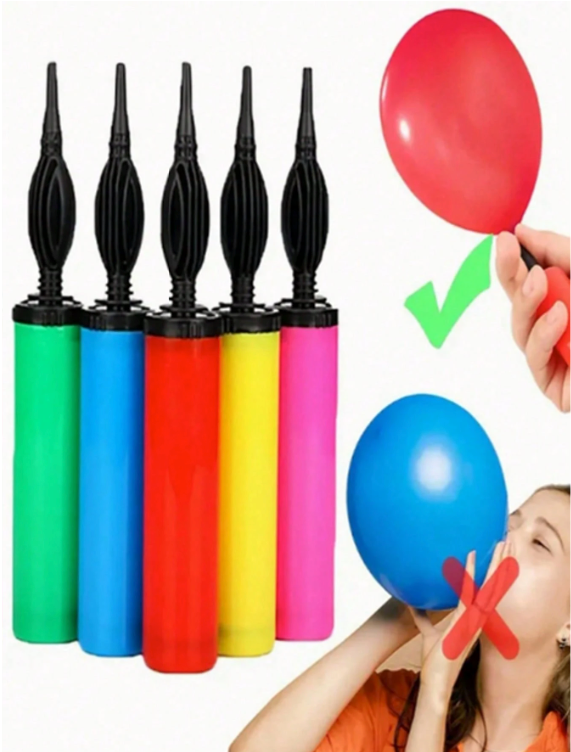 Handheld Two-Way Manual Balloon Pump Inflator – Portable Party Balloon Air Pump