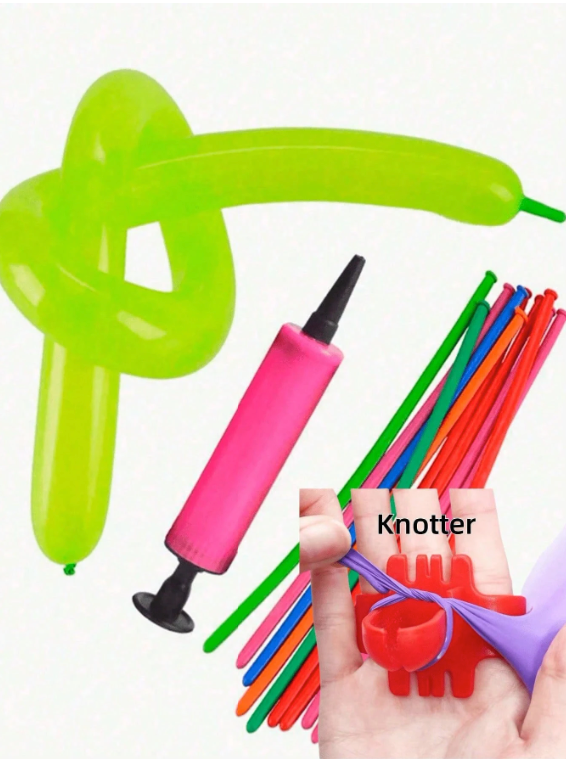 Handheld Two-Way Manual Balloon Pump Inflator – Portable Party Balloon Air Pump