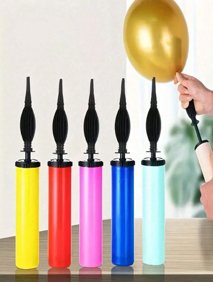 Handheld Two-Way Manual Balloon Pump Inflator – Portable Party Balloon Air Pump
