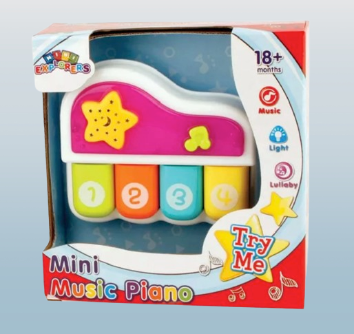 Mini Explorers Battery Operated Musical Piano