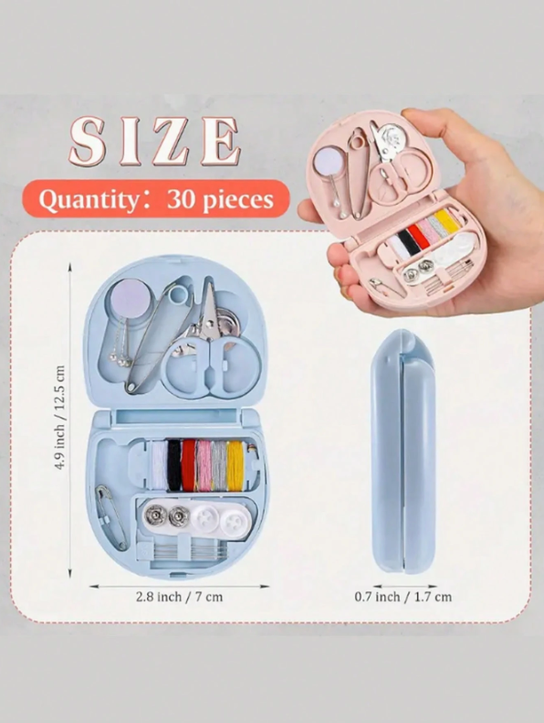 Mini Travel Sewing Kit – Portable Emergency Repair Set with Needles, Threads & Accessories