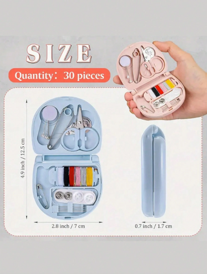 Mini Travel Sewing Kit – Portable Emergency Repair Set with Needles, Threads & Accessories