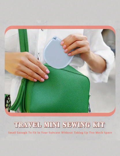 Mini Travel Sewing Kit – Portable Emergency Repair Set with Needles, Threads & Accessories