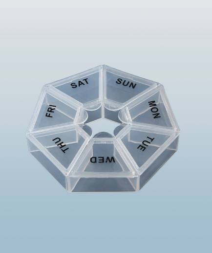 Geometric Shaped Weekly Pill Organizer