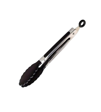 (2-Pack) 7-Inch Mini Kitchen Tongs with Heat-Resistant Nylon Tips