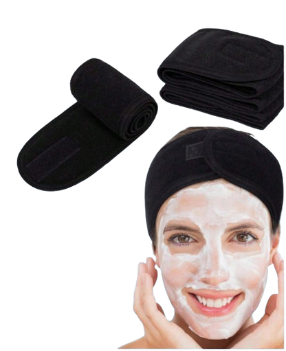 Adjustable Spa Facial Headband – Soft Towel Hair Wrap for Women