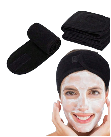 Adjustable Spa Facial Headband – Soft Towel Hair Wrap for Women