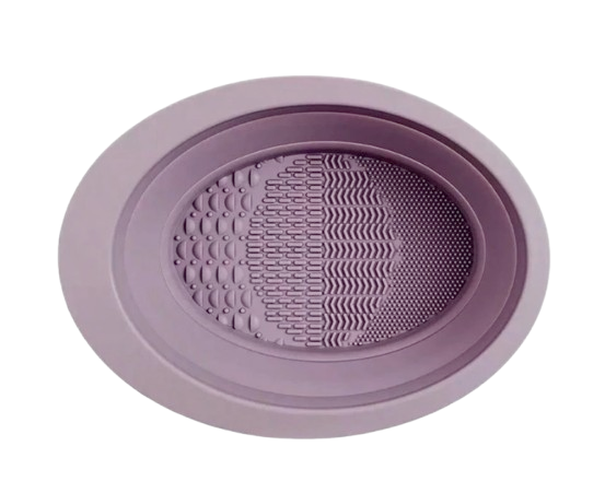 Makeup Powder Puff Cleaning Washing Bowl – Foldable Silicone Brush & Beauty Sponge Cleaner