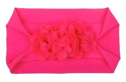 Safe Haven & CO Soft Stretchy Baby Headbands – Floral Turban Hair Wraps for Girls (0–12 Months)