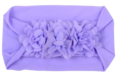 Safe Haven & CO Soft Stretchy Baby Headbands – Floral Turban Hair Wraps for Girls (0–12 Months)