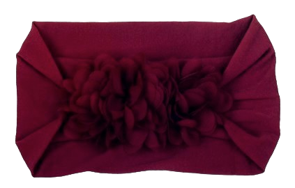 Safe Haven & CO Soft Stretchy Baby Headbands – Floral Turban Hair Wraps for Girls (0–12 Months)