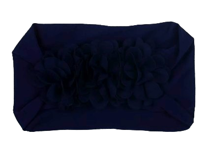 Safe Haven & CO Soft Stretchy Baby Headbands – Floral Turban Hair Wraps for Girls (0–12 Months)