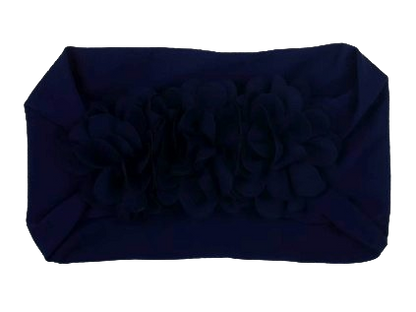 Safe Haven & CO Soft Stretchy Baby Headbands – Floral Turban Hair Wraps for Girls (0–12 Months)