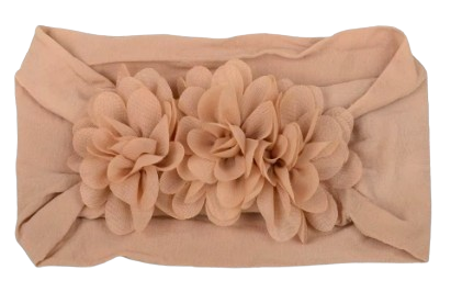 Safe Haven & CO Soft Stretchy Baby Headbands – Floral Turban Hair Wraps for Girls (0–12 Months)