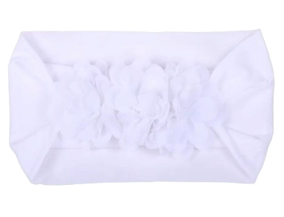 Safe Haven & CO Soft Stretchy Baby Headbands – Floral Turban Hair Wraps for Girls (0–12 Months)