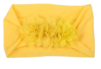 Safe Haven & CO Soft Stretchy Baby Headbands – Floral Turban Hair Wraps for Girls (0–12 Months)