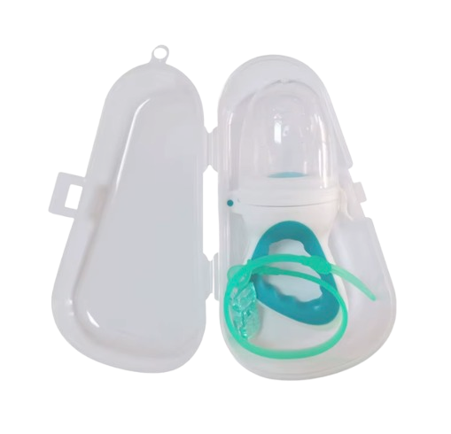 Safe Haven & CO Silicone Baby Pacifier with Chain and Carrying Case