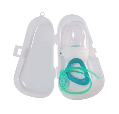 Safe Haven & CO Silicone Baby Pacifier with Chain and Carrying Case